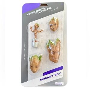 Authentic Disney Marvel Groot Magnet Set - Brown and Green - NWT